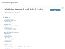 Tablet Screenshot of printablecouponfeed.com